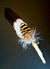 small sacred smudging fan, natural feathers